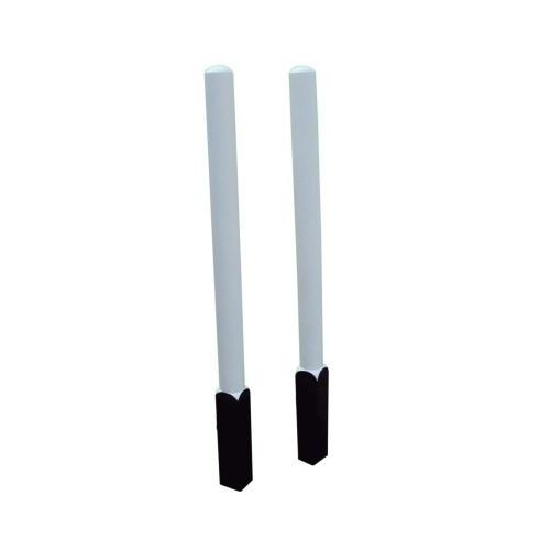 Wood White & Black Kho Kho Pole, For Sports, Size: Large